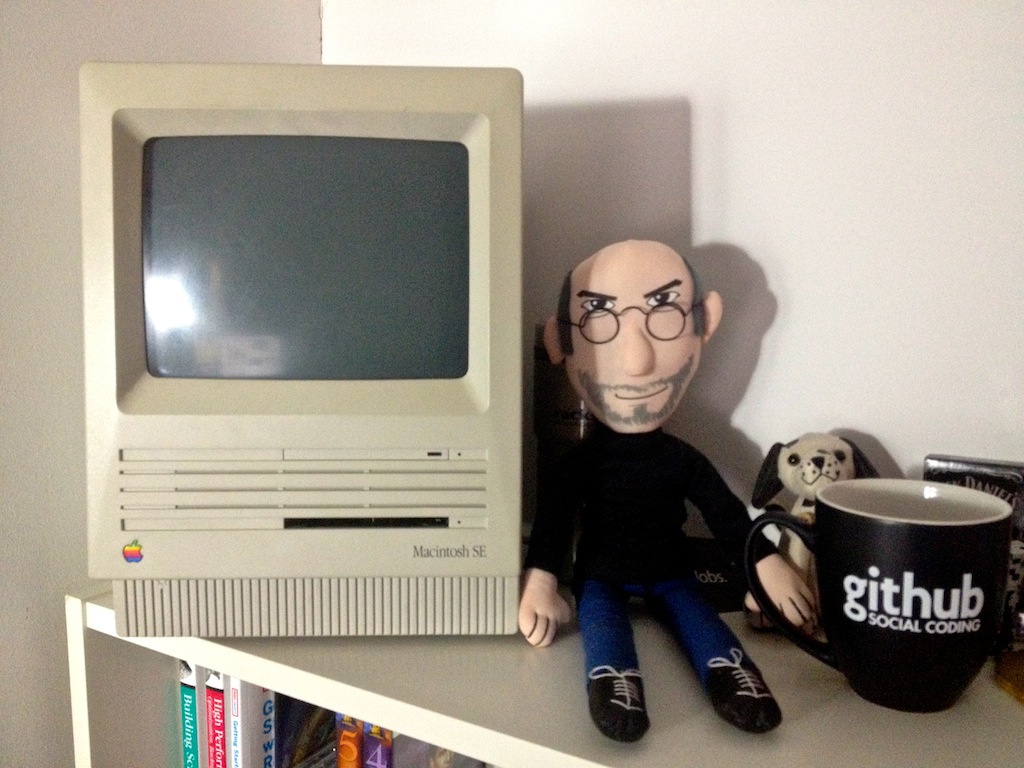Macintosh SE and Steve